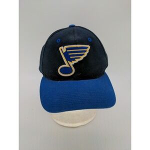 Vtg 90s Grossman St Louis Blues Wool NHL Hockey Snapback Hat **RARE** #10